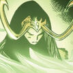 a close up image of lady loki's face